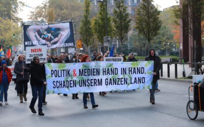Samstagsdemos der rechten Verschwörungsszene in Frankfurt