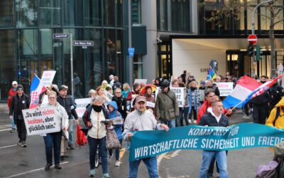 Mehrere Demos der rechten Verschwörungsszene in Frankfurt