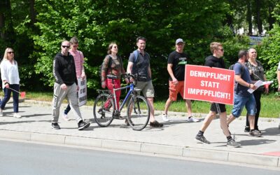 Demo der rechten Verschwörungsszene in Bad Nauheim