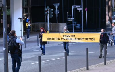 Demo der rechten Verschwörungsszene in Frankfurt