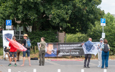 Reichsbürger-Mahnwache in Weiterstadt