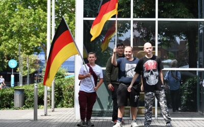 Neonazi-Kund­gebung gegen den CSD in Bens­heim